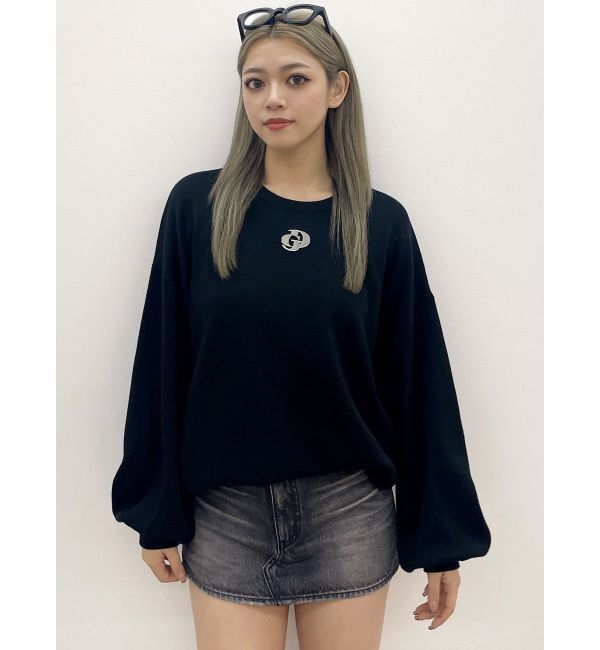 GYDA「GDロゴLOOSEモチーフニットトップス」|ニット・セーター|