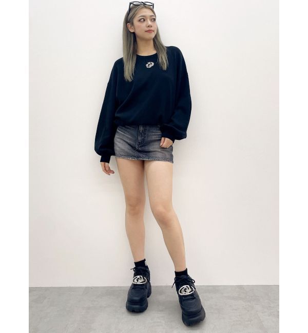 GYDA「GDロゴLOOSEモチーフニットトップス」|ニット・セーター|