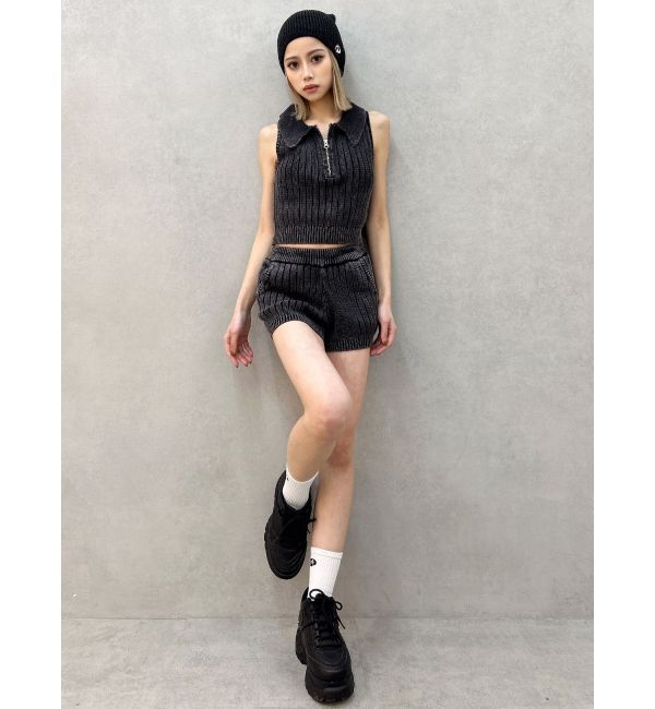 GYDA「ブリーチニットショートパンツ」|その他|