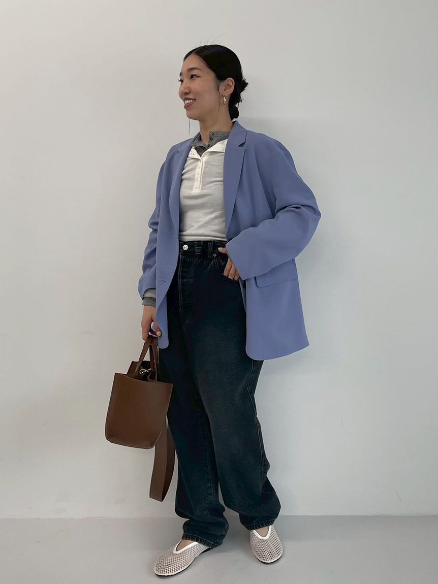 Mila Owen「【ウォッシャブル】ウエストゴムギャザーデニムパンツ」|デニム|