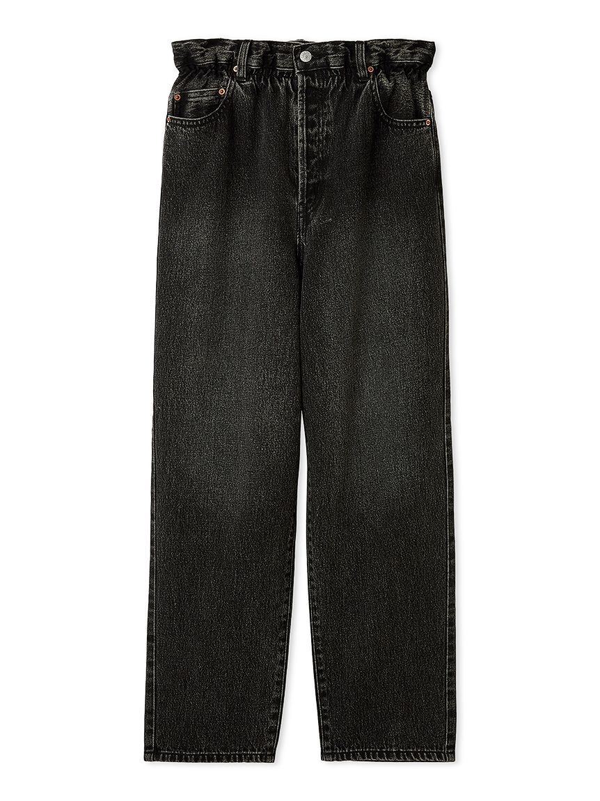 Mila Owen「【ウォッシャブル】ウエストゴムギャザーデニムパンツ」|デニム|