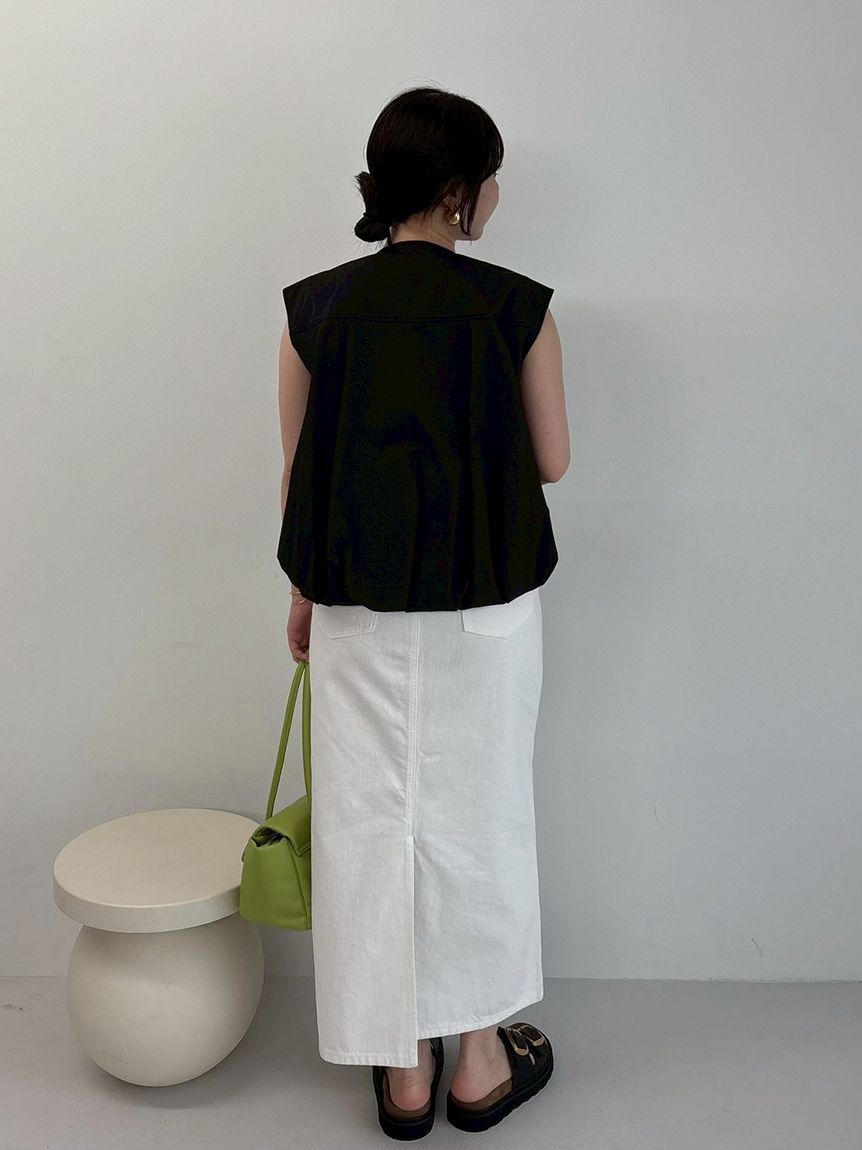 Mila Owen「後ベンツストレートマキシデニムスカート」|スカート|