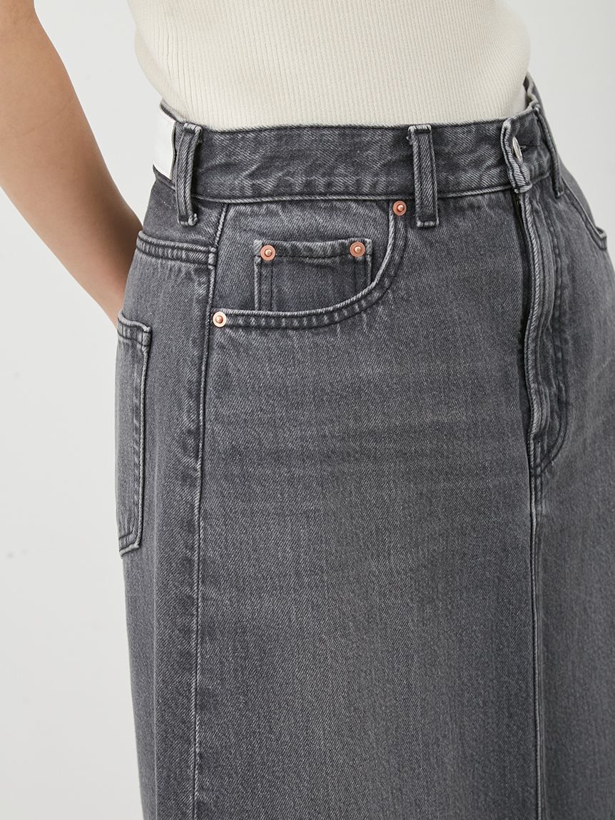 Mila Owen「後ベンツストレートマキシデニムスカート」|スカート|