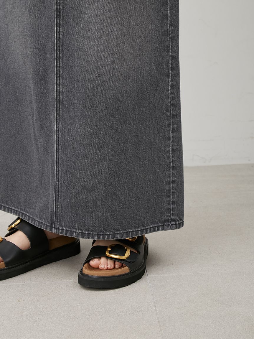 Mila Owen「後ベンツストレートマキシデニムスカート」|スカート|