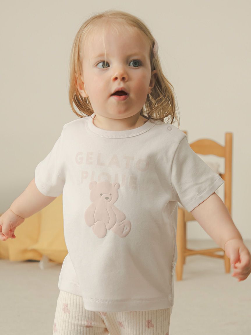GELATO PIQUE KIDS & BABY「【BABY】ぬいぐるみワンポイントTシャツ」|その他ベビーウェア|
