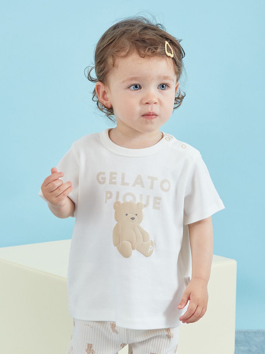 GELATO PIQUE KIDS & BABY「【BABY】ぬいぐるみワンポイントTシャツ」|その他ベビーウェア|BEG