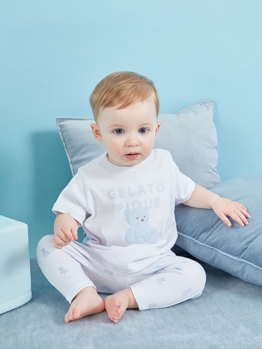 GELATO PIQUE KIDS & BABY「【BABY】ぬいぐるみワンポイントTシャツ」|その他ベビーウェア|BLU