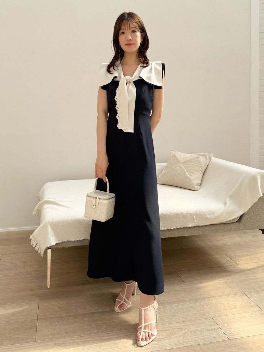 SNIDEL「【00サイズあり】セーラースカーフワンピース」|ワンピース|