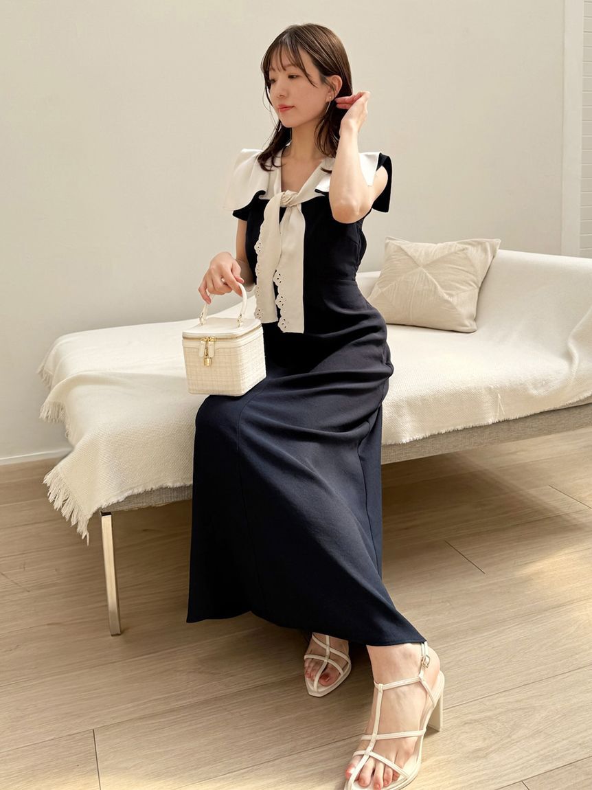 SNIDEL「【00サイズあり】セーラースカーフワンピース」|ワンピース|