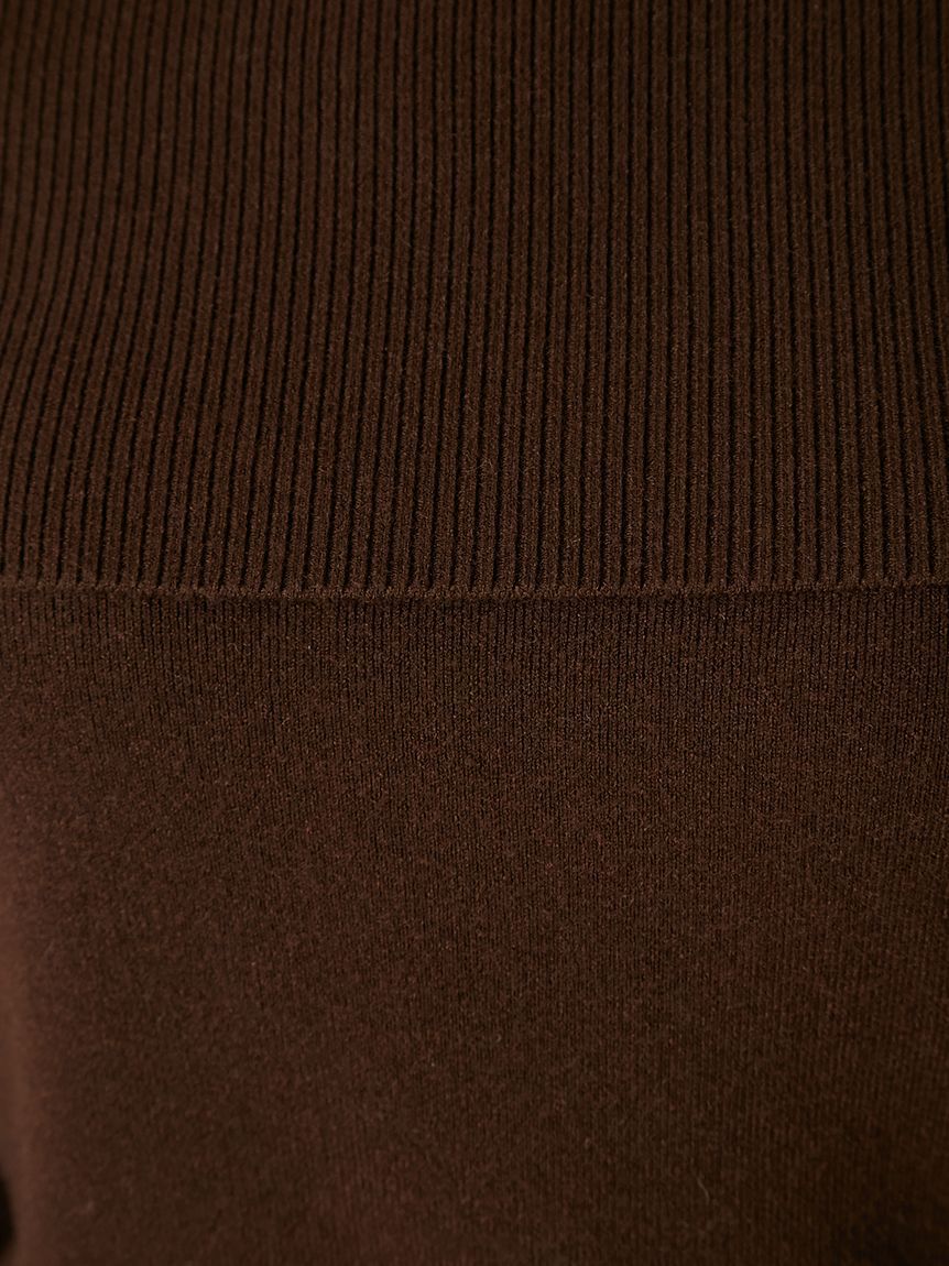 FRAY I.D「ワイドカラーオフショルダープルオーバー」|ニット・セーター|