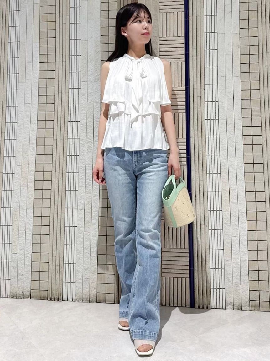 CELFORD「ハイウエストフレアデニムパンツ」|デニム|