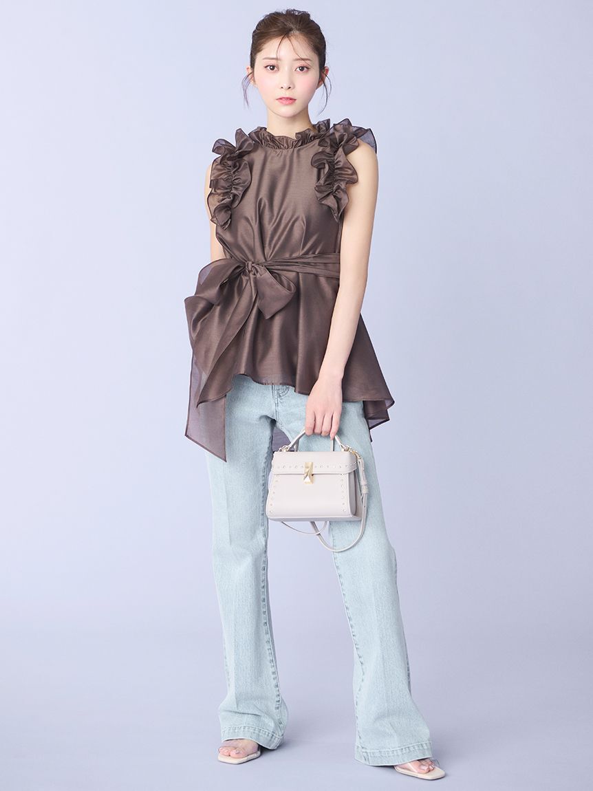 CELFORD「ハイウエストフレアデニムパンツ」|デニム|