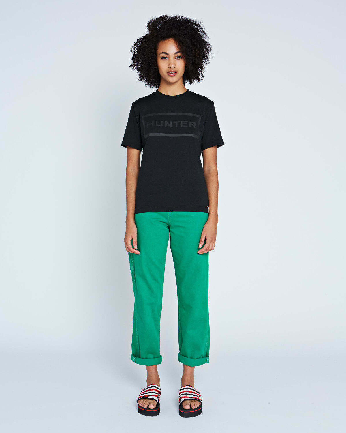 HUNTER「【19年春夏 新作】WOMENS HUNTER T- SHIRT」|Tシャツ・カットソー|BLK