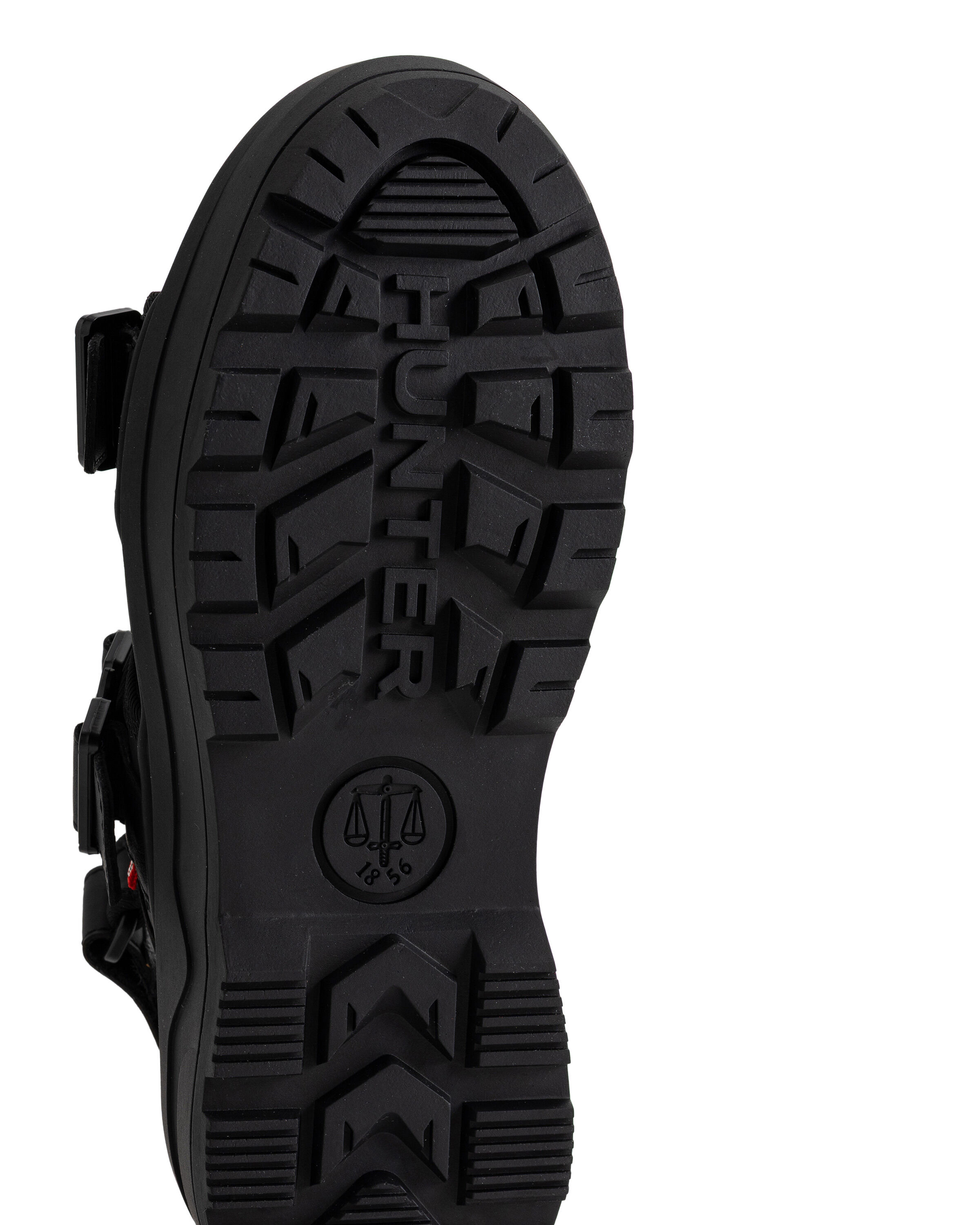 HUNTER「ユニセックス シティ リベル ネオ レザー バックル サンダル」|サンダル|