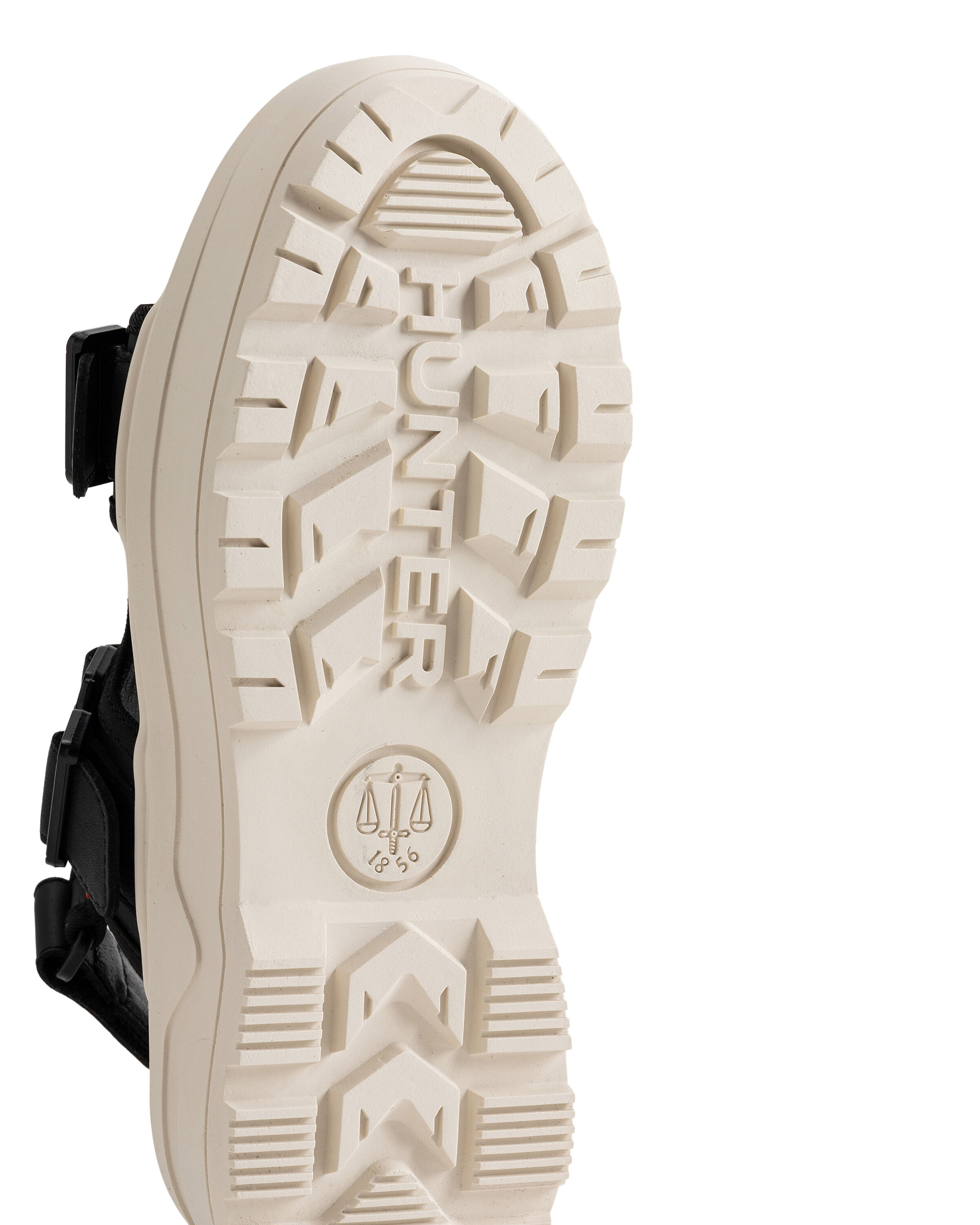 HUNTER「ユニセックス シティ リベル ネオ レザー バックル サンダル」|サンダル|