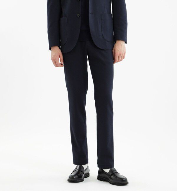 MACKINTOSH PHILOSOPHY「テーラードジャージー パンツ 裏メッシュモクロディ」|スラックス|ネイビー