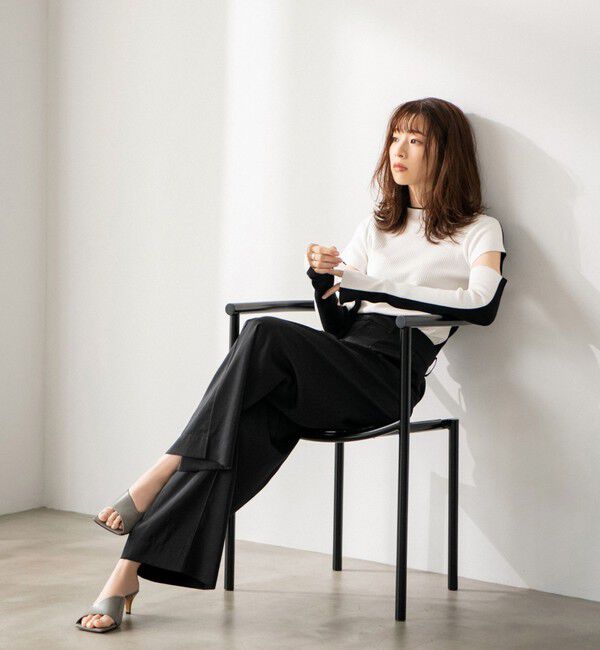  「【石井亜美AmiIshiiコラボ】アームウォーマーニットプルオーバー」|ニット・セーター|