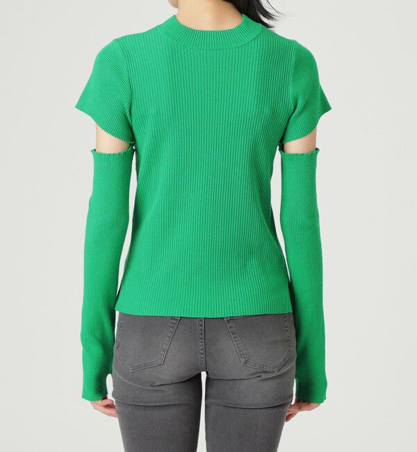  「【石井亜美AmiIshiiコラボ】アームウォーマーニットプルオーバー」|ニット・セーター|