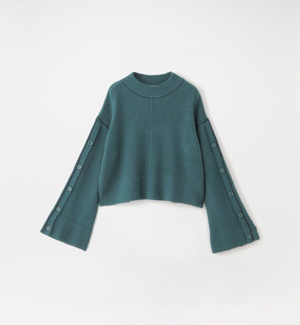  「キャメル混パイピングプルオーバー」|ニット・セーター|