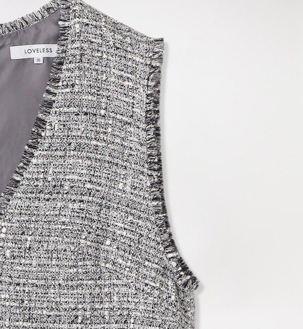  「ファンシーツイードワンピース」|ワンピース|