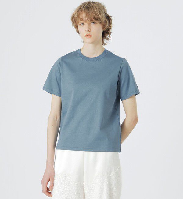  「ハイゲージTシャツ」|Tシャツ・カットソー|サックスブルー