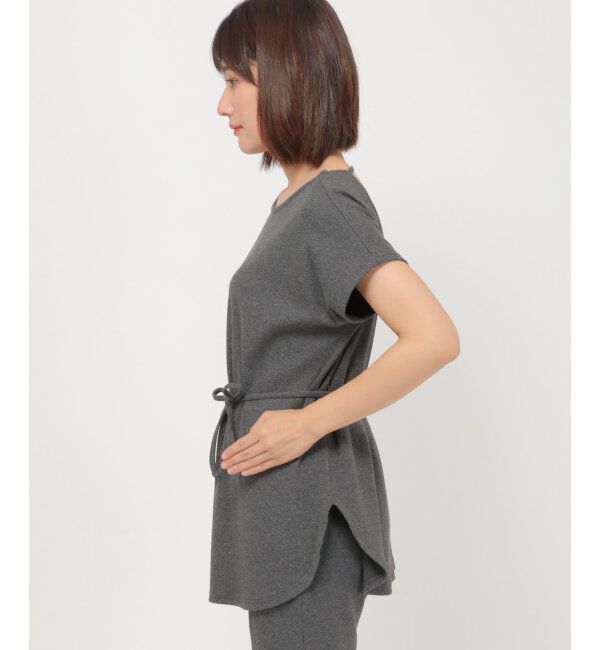 IKKA LOUNGE「テレコノースリーブプルオーバー」|Tシャツ・カットソー|