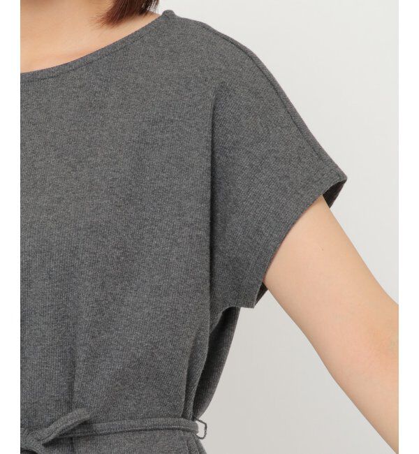 IKKA LOUNGE「テレコノースリーブプルオーバー」|Tシャツ・カットソー|