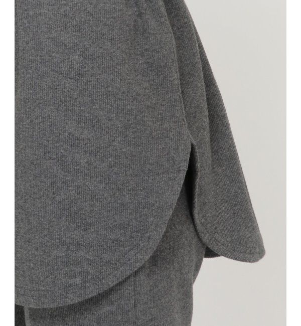 IKKA LOUNGE「テレコノースリーブプルオーバー」|Tシャツ・カットソー|