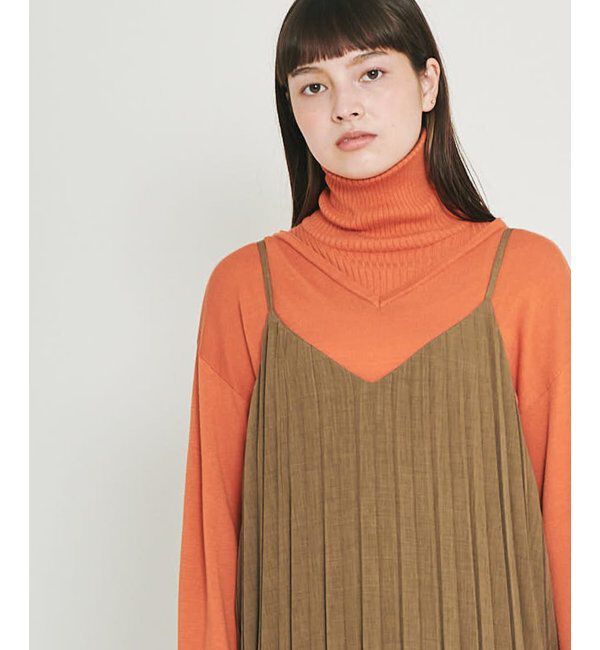 IKKA LOUNGE「&radic;M ルートエム プリーツワンピース」|ワンピース|