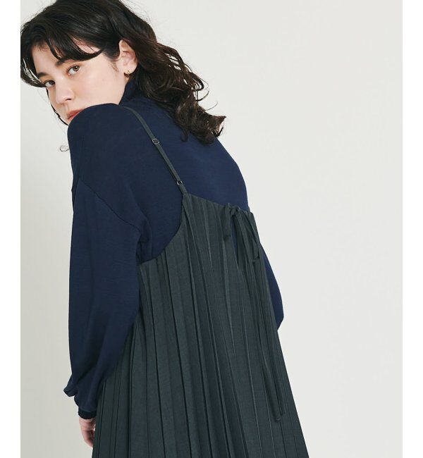 IKKA LOUNGE「&radic;M ルートエム プリーツワンピース」|ワンピース|