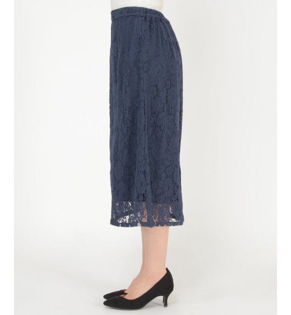 IKKA LOUNGE「レースセミタイトスカート」|スカート|