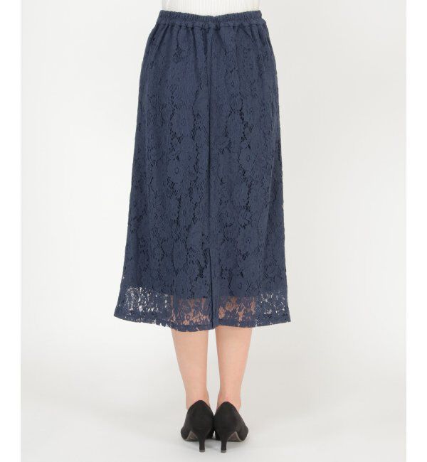 IKKA LOUNGE「レースセミタイトスカート」|スカート|