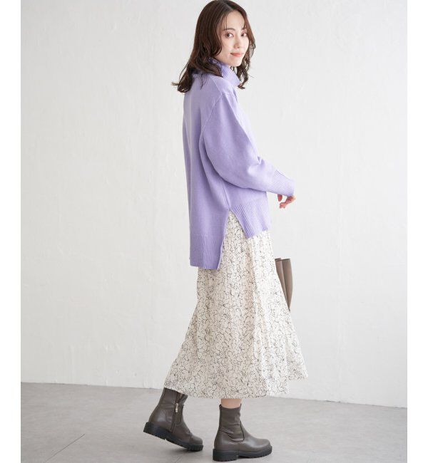 ikka「ワイドタートルネックニットプルオーバー」|プルオーバー|