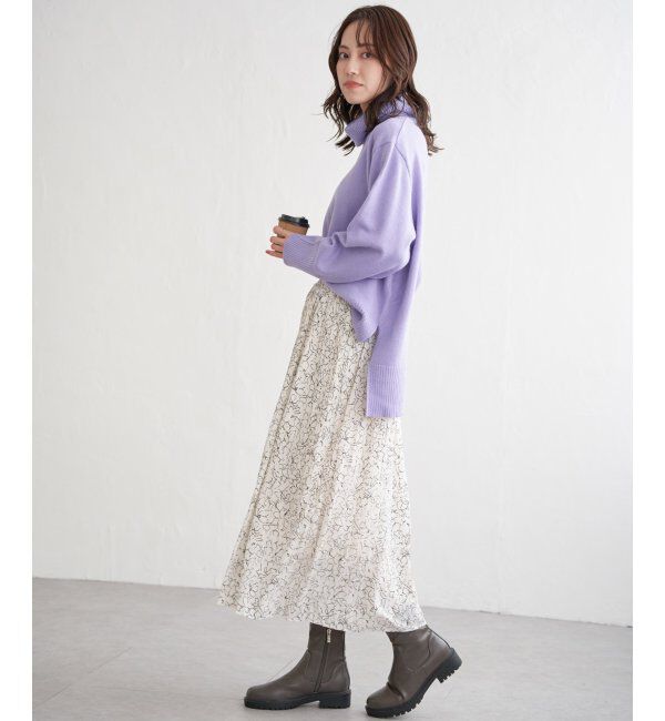 ikka「ワイドタートルネックニットプルオーバー」|プルオーバー|