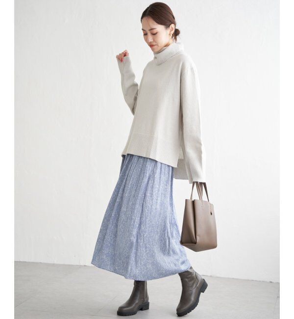 ikka「ワイドタートルネックニットプルオーバー」|プルオーバー|