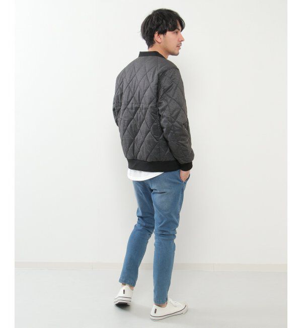 ikka「ウールライクナカワタキルトブルゾン」|ブルゾン・スタジャン|
