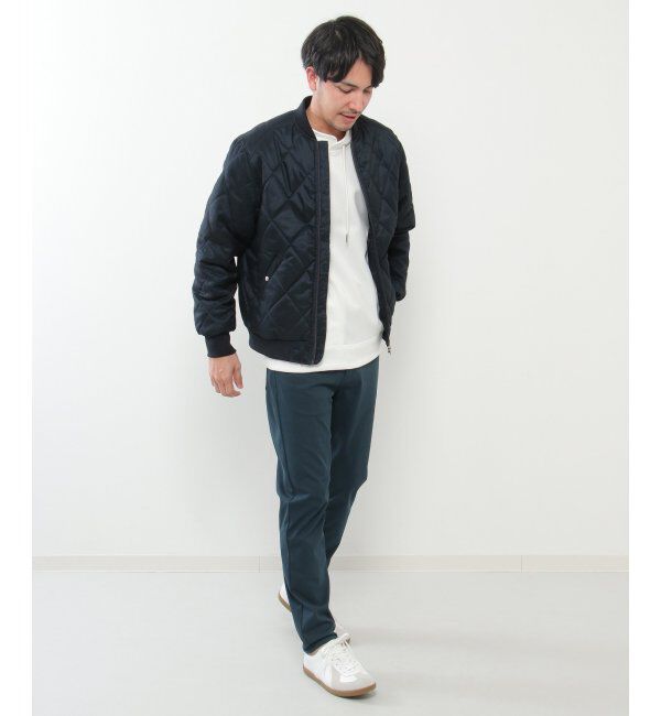 ikka「ウールライクナカワタキルトブルゾン」|ブルゾン・スタジャン|