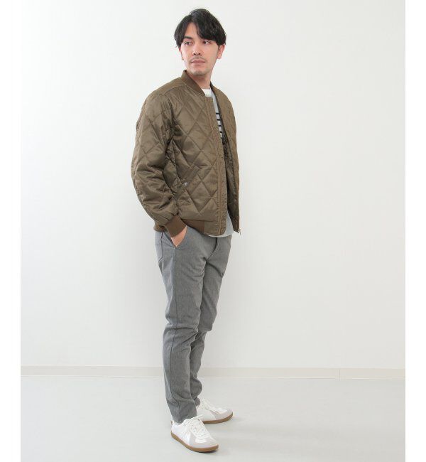 ikka「ウールライクナカワタキルトブルゾン」|ブルゾン・スタジャン|