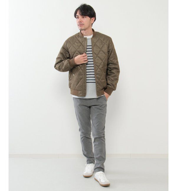 ikka「ウールライクナカワタキルトブルゾン」|ブルゾン・スタジャン|