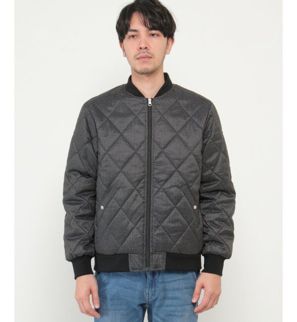 ikka「ウールライクナカワタキルトブルゾン」|ブルゾン・スタジャン|