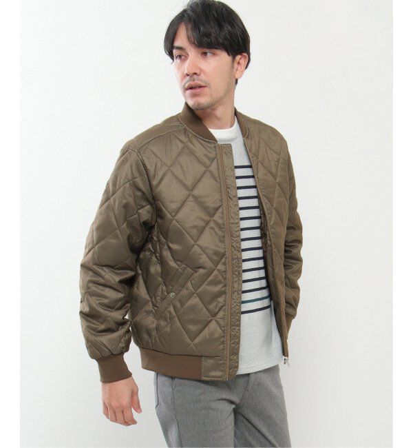 ikka「ウールライクナカワタキルトブルゾン」|ブルゾン・スタジャン|ベージュ