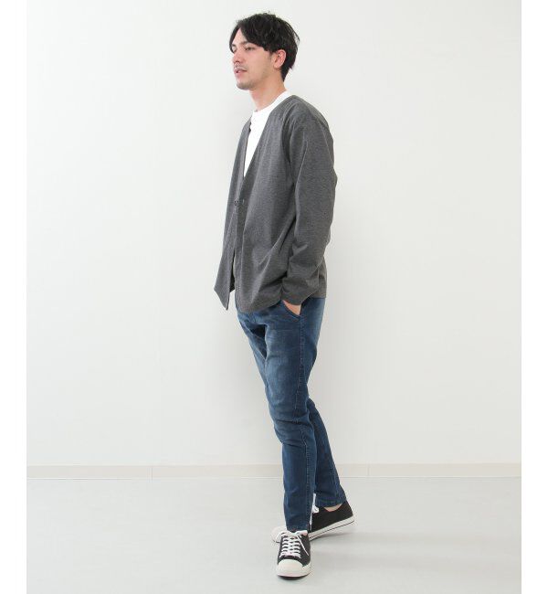 IKKA LOUNGE「【イージーケア／シワ軽減】イージーケアストレッチカーデジャケット【接触冷感／UVカット】ＪＫＴ」|Tシャツ・カットソー|