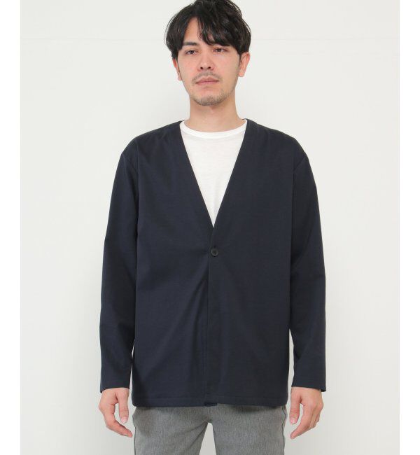 IKKA LOUNGE「【イージーケア／シワ軽減】イージーケアストレッチカーデジャケット【接触冷感／UVカット】ＪＫＴ」|Tシャツ・カットソー|