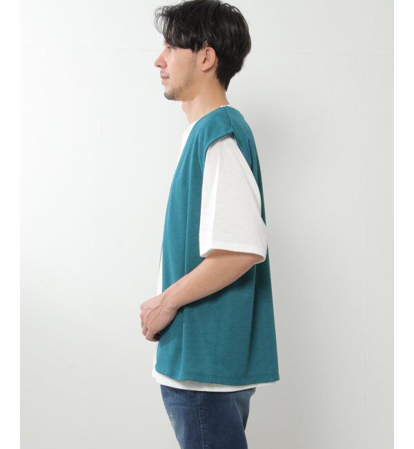 ikka「【2点セット】ジョーゼットジレインナーセット」|Tシャツ・カットソー|