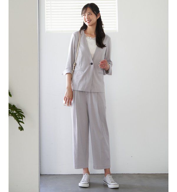 IKKA LOUNGE「【接触冷感】ひやっとBeasystretchワイドパンツ」|その他|