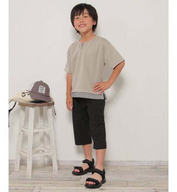 ikka kids「【接触冷感／速乾】エステルハーフパンツ（120~160cm）【UVカット】」|その他|