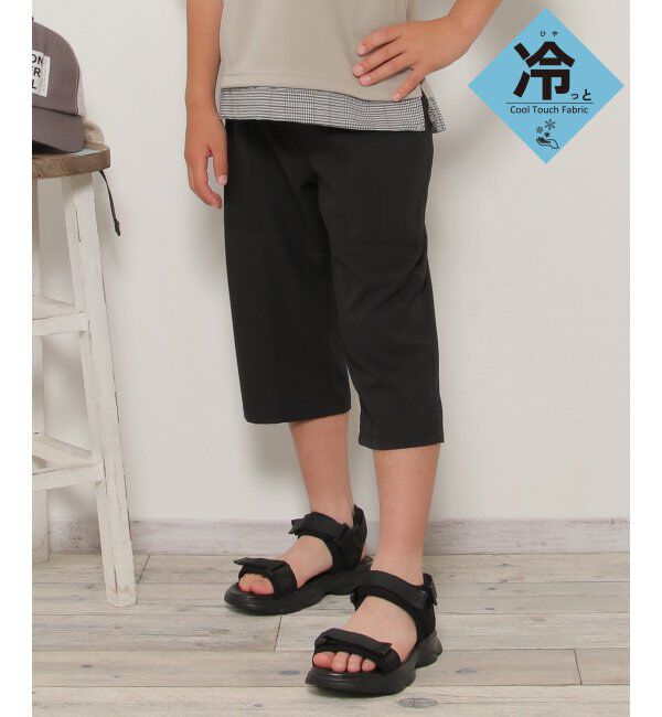ikka kids「【接触冷感／速乾】エステルハーフパンツ（120~160cm）【UVカット】」|その他|ブラック