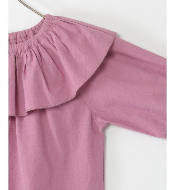 ikka kids「7分袖フリル襟ブラウス（120~160cm）」|シャツ・ブラウス|