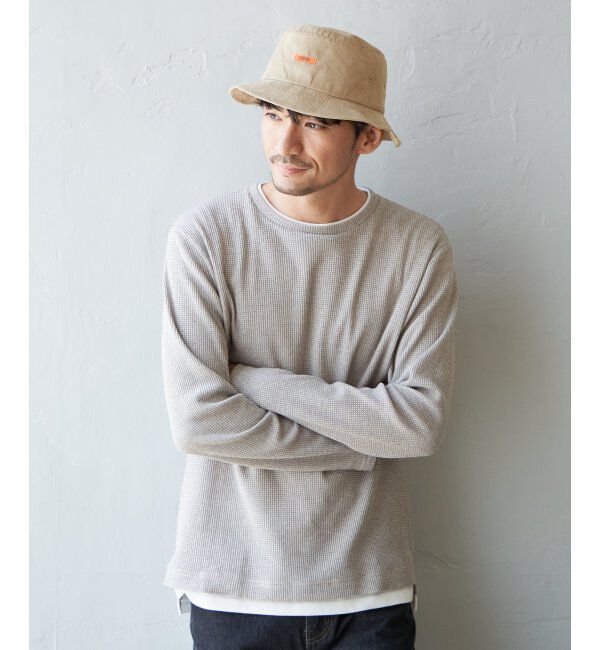 ikka「メランジワッフルフェイクロンT」|Tシャツ・カットソー|