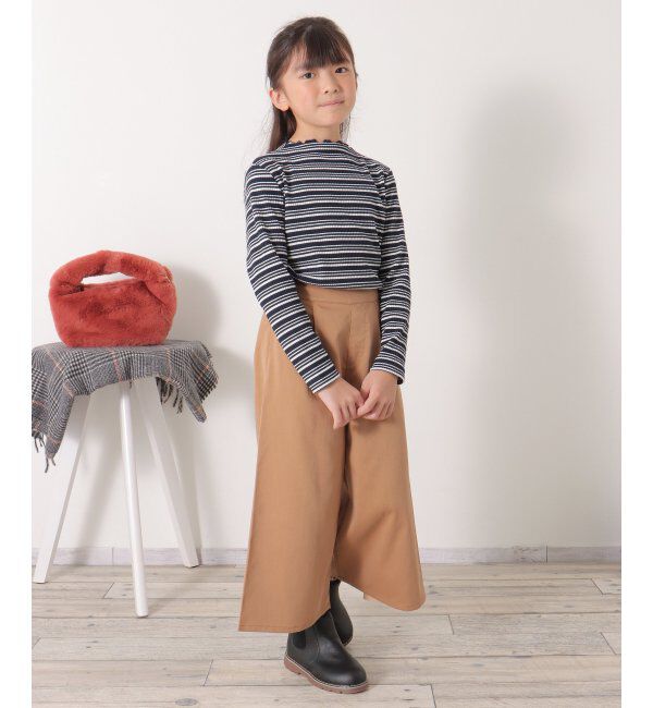 ikka kids「サイド切り替えワイドパンツ（120~160cm）」|その他|